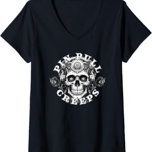 Candy Flipped Creeps Womens V-Neck T-Shirt