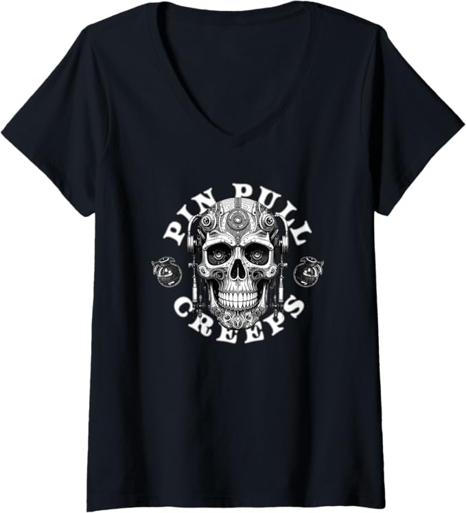 Cranial Nerve Creeps Womens V-Neck T-Shirt