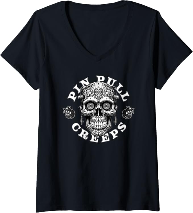 Dead Signal Creeps Womens V-Neck T-Shirt