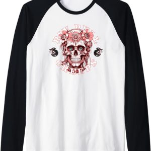 Circuit Bloom Creeps Raglan Baseball Tee
