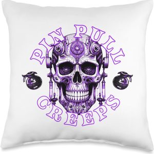 Cranial Nerve Creeps Throw Pillow