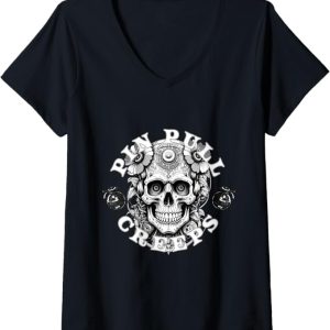 Sticky Bloom Creeps Womens V-Neck T-Shirt