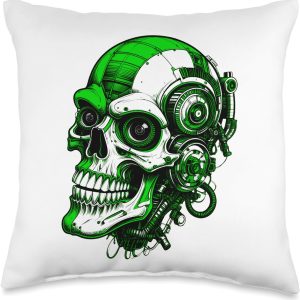 Greenline Creeps Throw Pillow