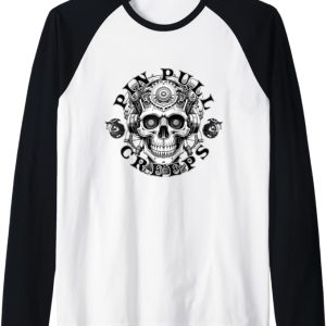 Candy Flipped Creeps Raglan Baseball Tee