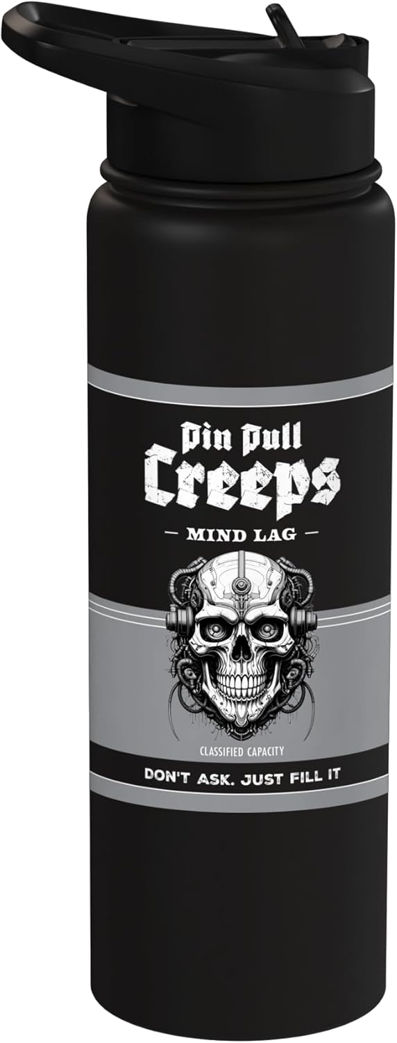 Mind Lag Creeps Stainless Steel Insulated Water Bottle