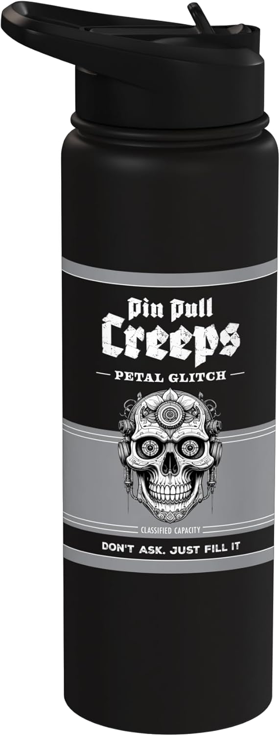 Petal Glitch Creeps Stainless Steel Insulated Water Bottle