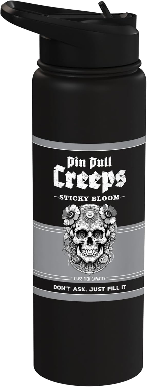 Sticky Bloom Creeps Stainless Steel Insulated Water Bottle