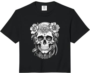 Circuit Bloom Creeps Comfort Colors Crop Top