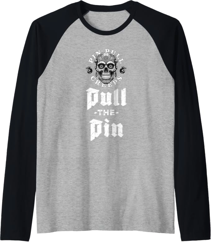 Static Signal Creeps Raglan Baseball Tee
