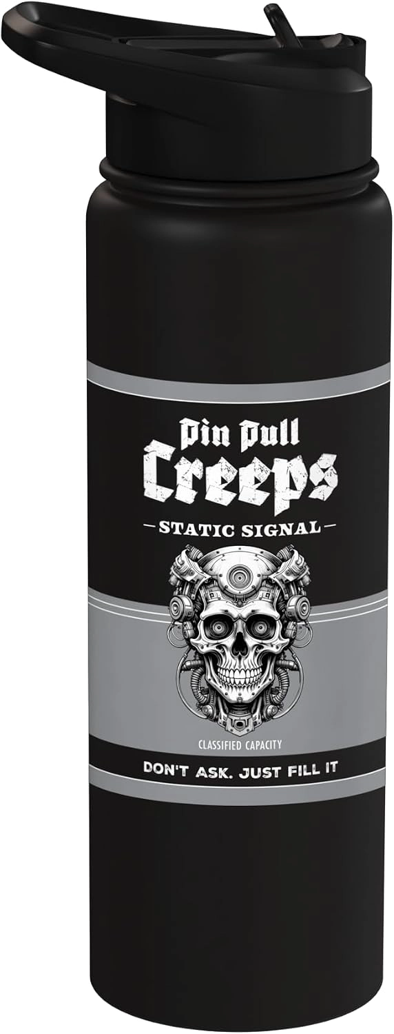 Static Signal Creeps Stainless Steel Insulated Water Bottle